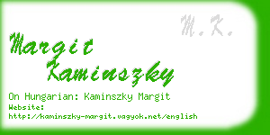 margit kaminszky business card